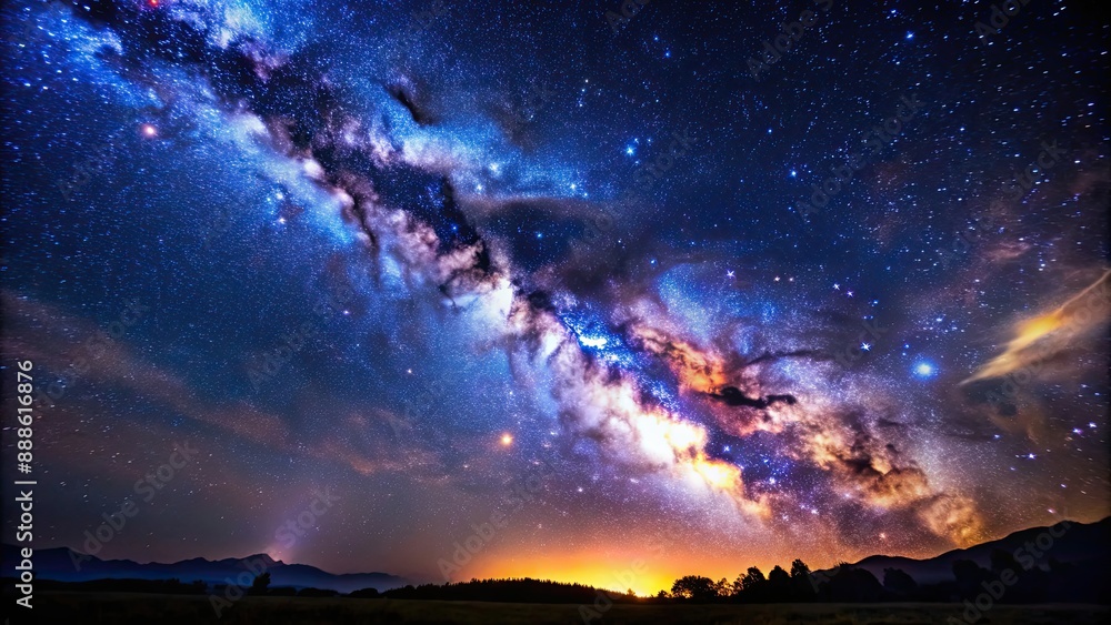 Starry sky with Milky Way , galaxy, night, astronomy, celestial, space, stars, universe, cosmos, nebula, stardust Starry sky with Milky Way , galaxy, night, astronomy, celestial, space, stars, universe, cosmos, nebula, stardust