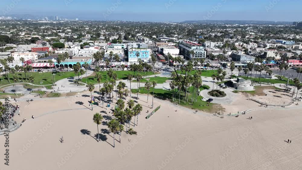 Venice Beach At Los Angeles California United States. Breathtaking Aerial View Of A Lush Tropical Coastline Scenery. Island Life Landscape Idyllic Vibrant. Idyllic. Los Angeles California. Venice Beach At Los Angeles California United States. Breathtaking Aerial View Of A Lush Tropical Coastline Scenery. Island Life Landscape Idyllic Vibrant. Idyllic. Los Angeles California.