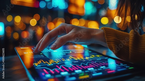 Wallpaper Mural Pricing strategy with a hand adjusting pricing options on a tablet Torontodigital.ca