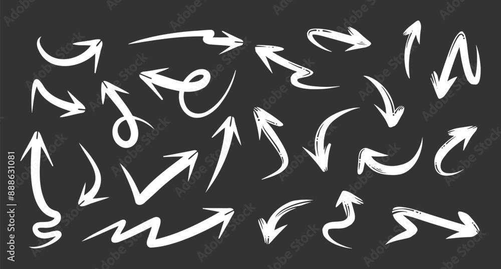 illustration of a set of doodle arrows, the design elements you need illustration of a set of doodle arrows, the design elements you need