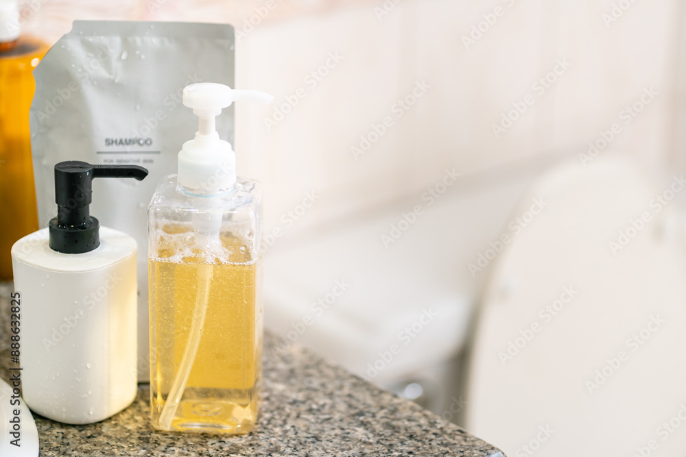 Refill to reduce plastic waste. soap or shampoo for refill. plastic bottles for refill liquid soap, shampoo and other products. Zero waste. Reuse reduce recycle concept. Refill to reduce plastic waste. soap or shampoo for refill. plastic bottles for refill liquid soap, shampoo and other products. Zero waste. Reuse reduce recycle concept.