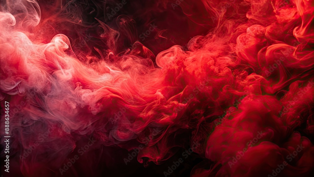 Naklejka premium Red smoke abstract wallpaper background, red, smoke, abstract, wallpaper, background, texture, design, artistic, artistic