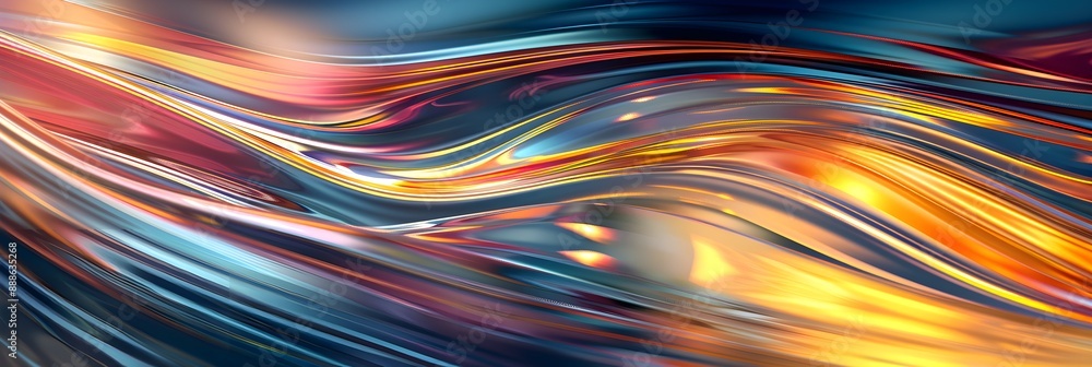 Modern abstract illustration of dynamic lines in motion, creating a sense of speed and futuristic innovation Modern abstract illustration of dynamic lines in motion, creating a sense of speed and futuristic innovation