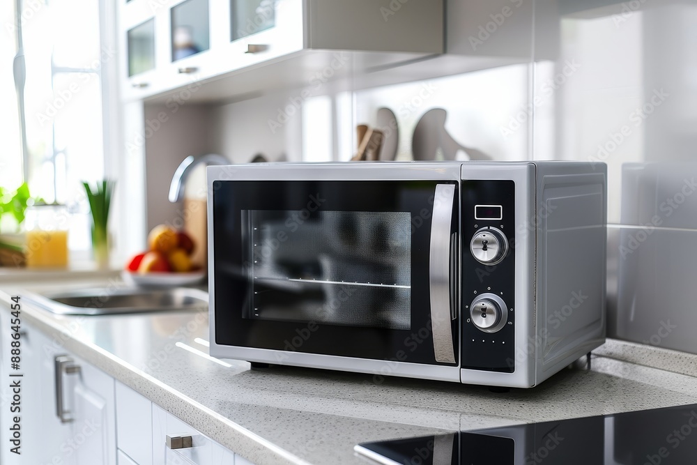 Kitchen microwave with built in timer clock Kitchen microwave with built in timer clock
