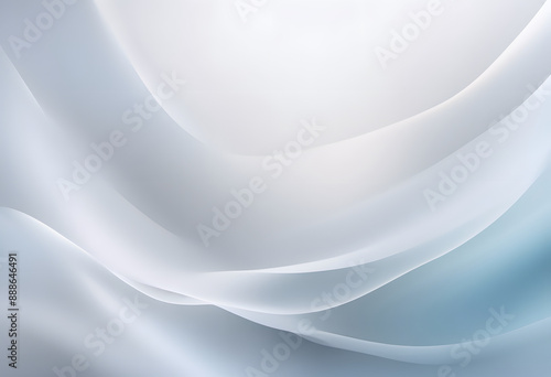 Wallpaper Mural Abstract background with smooth, flowing white and gray waves creating a soft, elegant texture. Torontodigital.ca