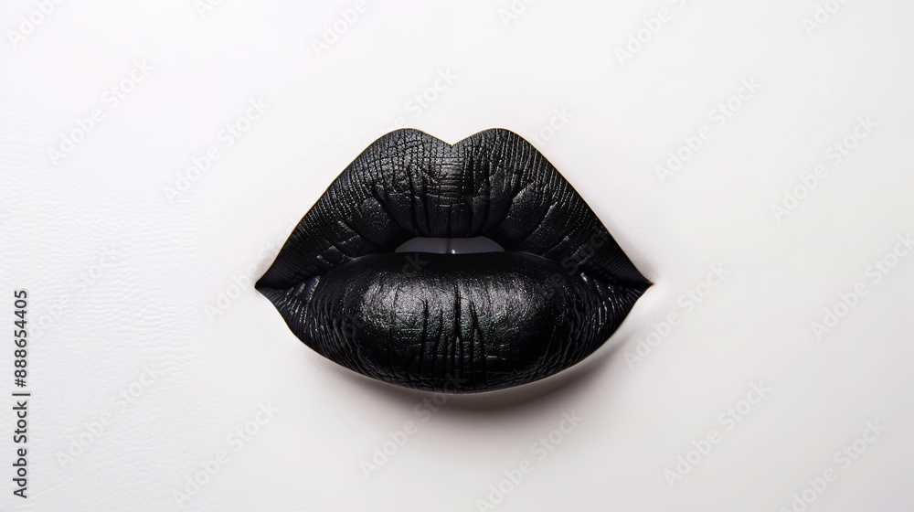 Top View of Black Lip Shell on White Background Top View of Black Lip Shell on White Background
