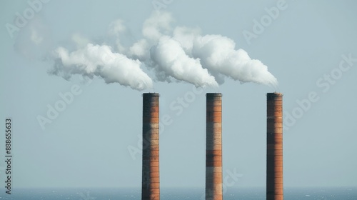 Exploring the environmental and social impacts caused by industrial smokestack issues.