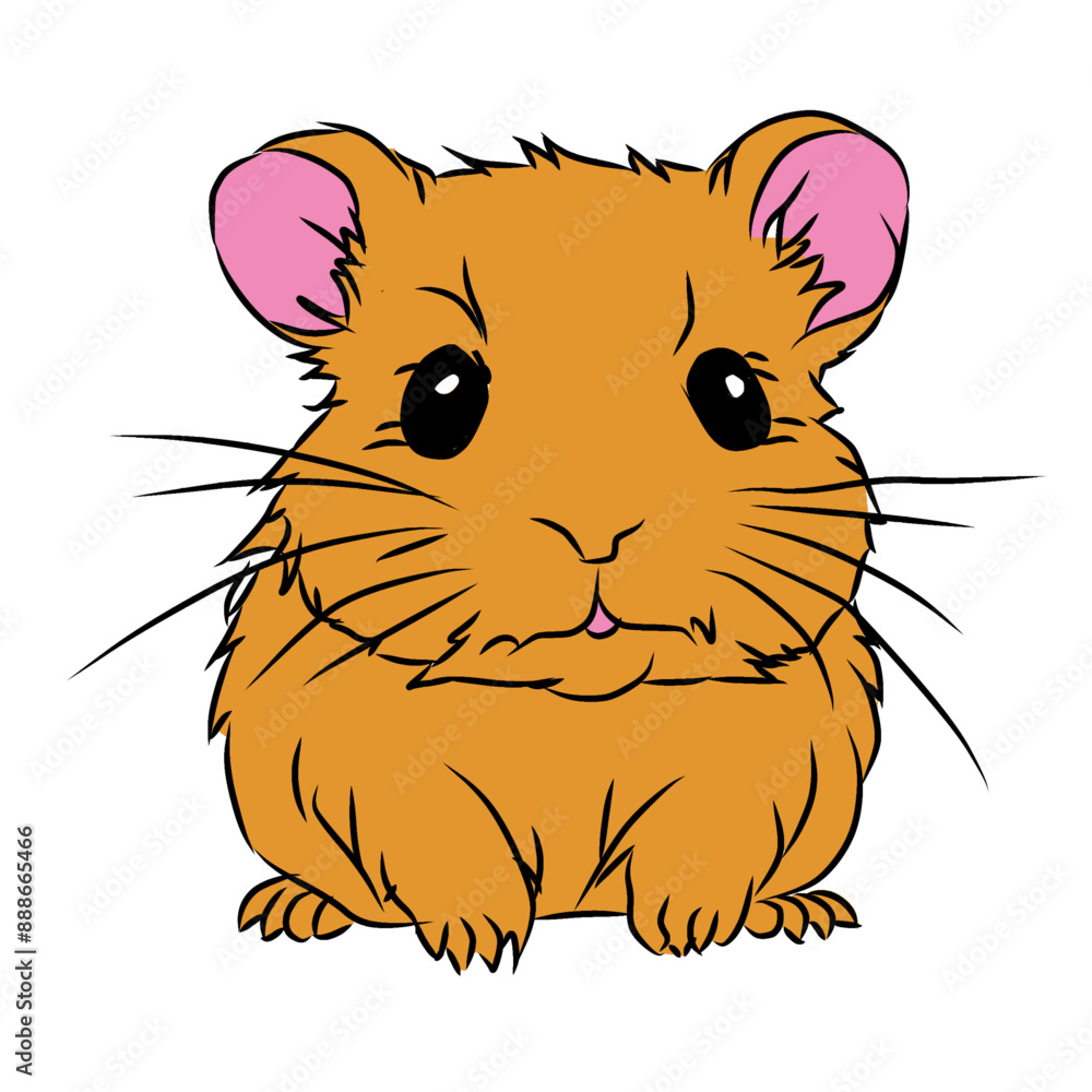 baby hamster vector child hamster illustration