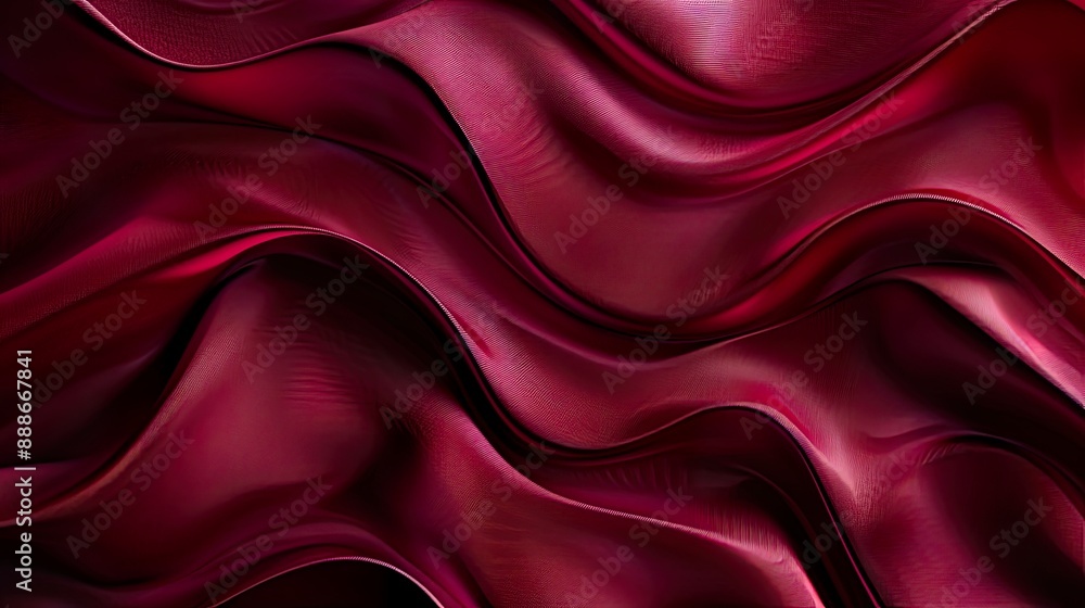 Fototapeta premium Abstract Burgundy Waves
