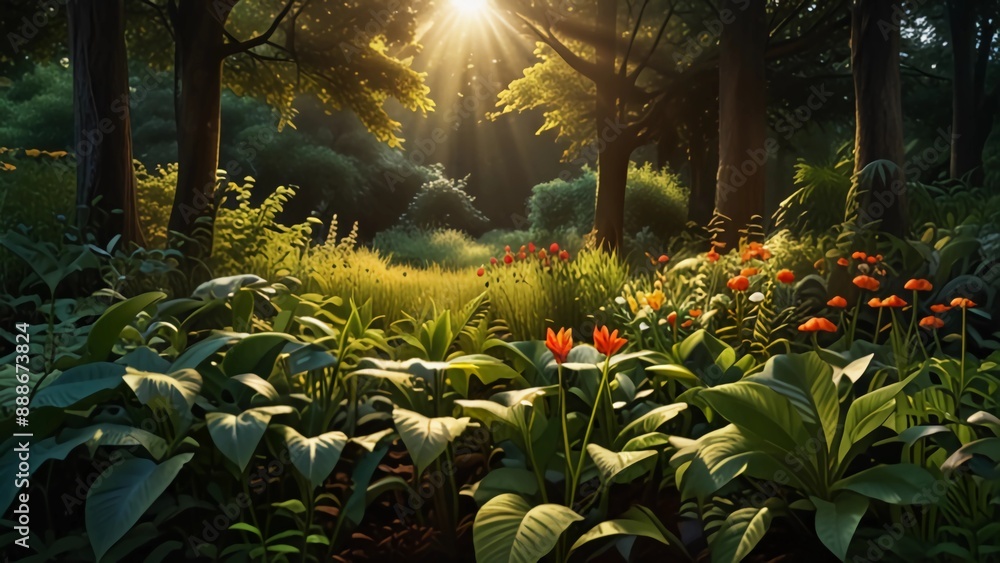 Fototapeta premium morning in the forest