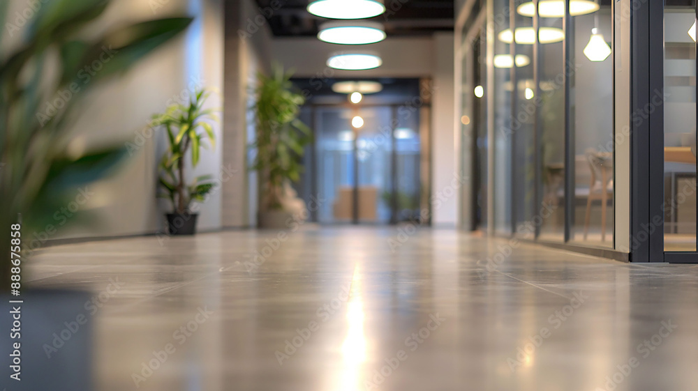 Office interior blurred, empty space, stylish design Office interior blurred, empty space, stylish design