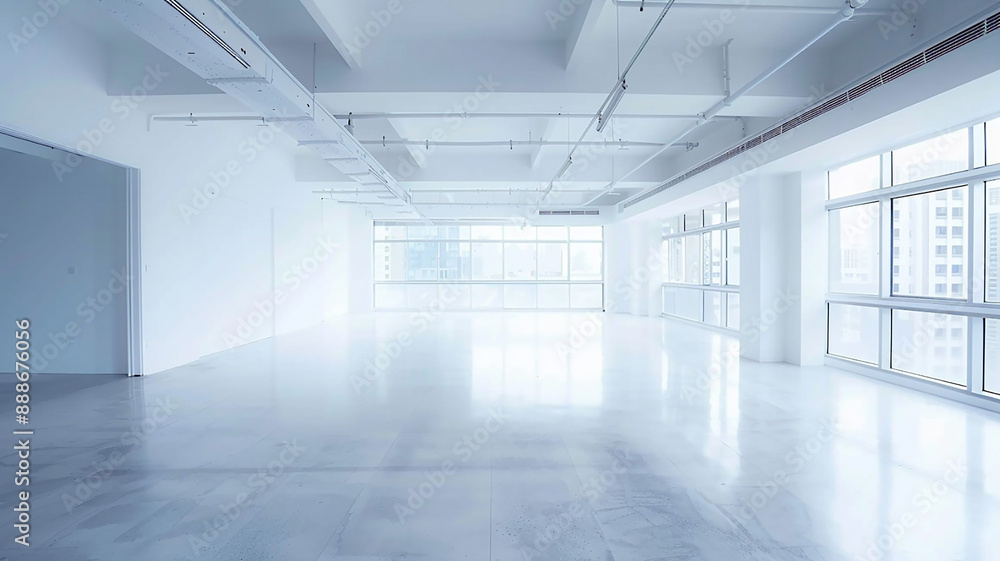 Blurry office space, vacant, clean and contemporary Blurry office space, vacant, clean and contemporary
