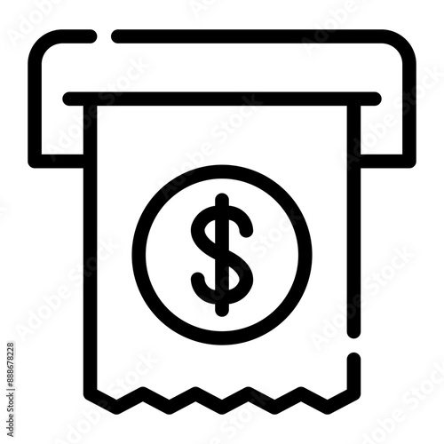 atm line icon