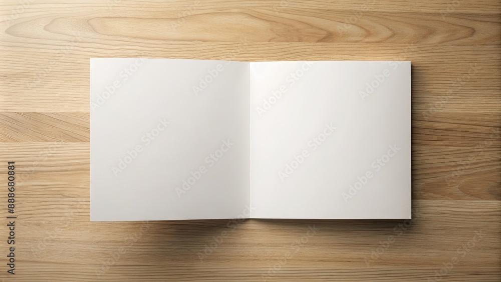 Blank landscape paper sheet mockup to showcase leaflet poster brochure designs , template, isolated, grey background, blank Blank landscape paper sheet mockup to showcase leaflet poster brochure designs , template, isolated, grey background, blank