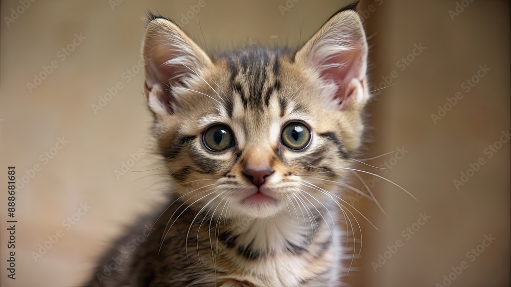 Adorable kitten with large, expressive eyes, kitten, big eyes, cute, pet, feline, fluffy, whiskers, small, animal, domestic Adorable kitten with large, expressive eyes, kitten, big eyes, cute, pet, feline, fluffy, whiskers, small, animal, domestic