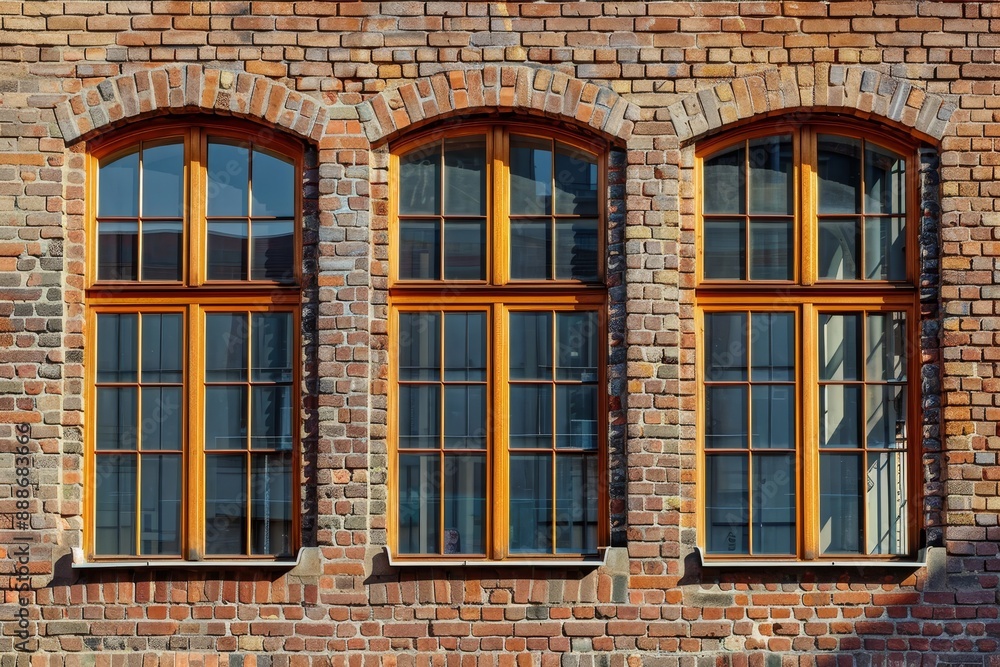 Windows and brick walls are the main architectural features Windows and brick walls are the main architectural features