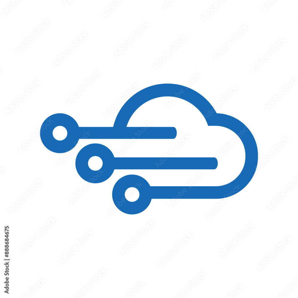 cloud tech logo design cloud tech logo design