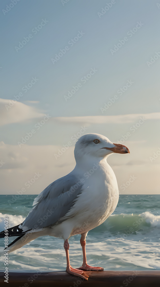 Obraz premium seagull on the beach