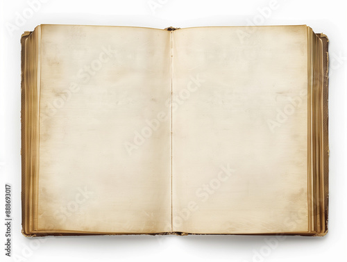 old book isolated on white