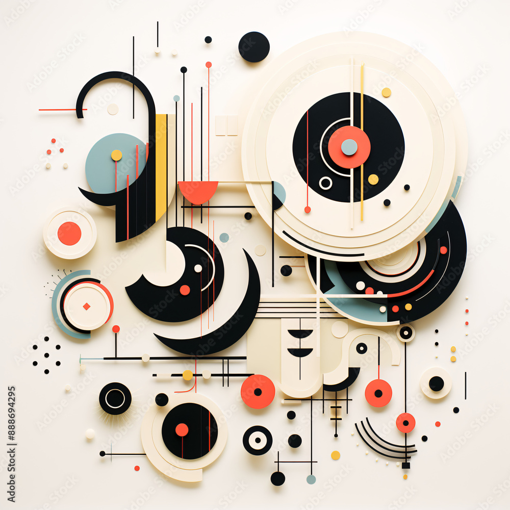 Obraz premium abstract background with circles