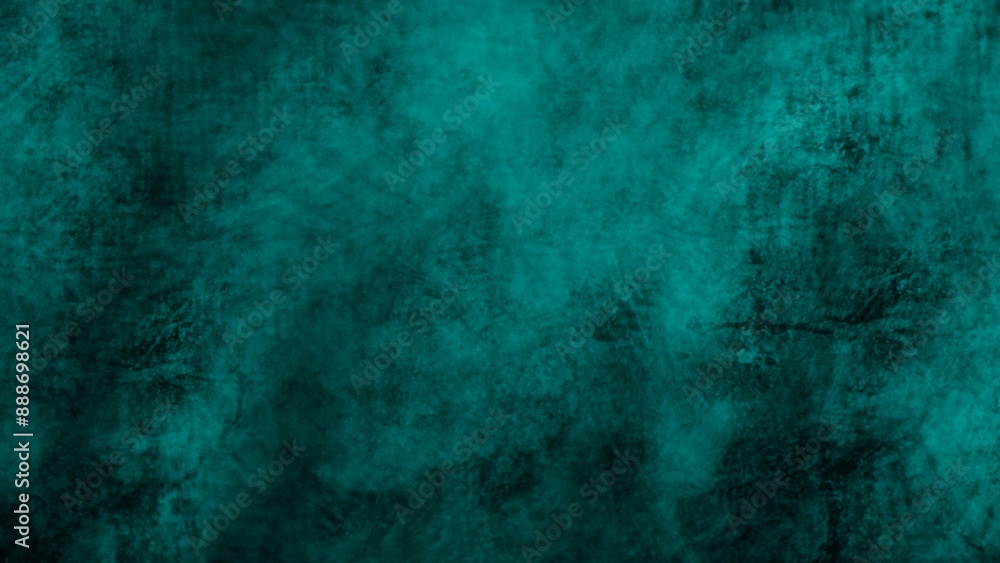 Fototapeta premium turquoise blue green spray painted texture pattern abstract wallpaper on a black background. 4k full true hd abstract wallpaper backdrop on an a deep dark midnight black background