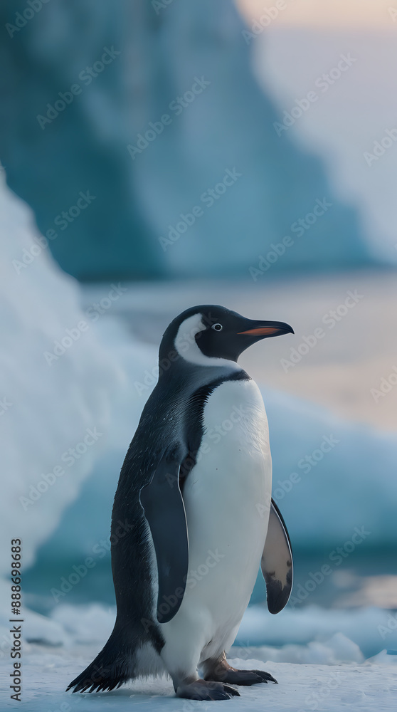 Fototapeta premium penguin in polar regions