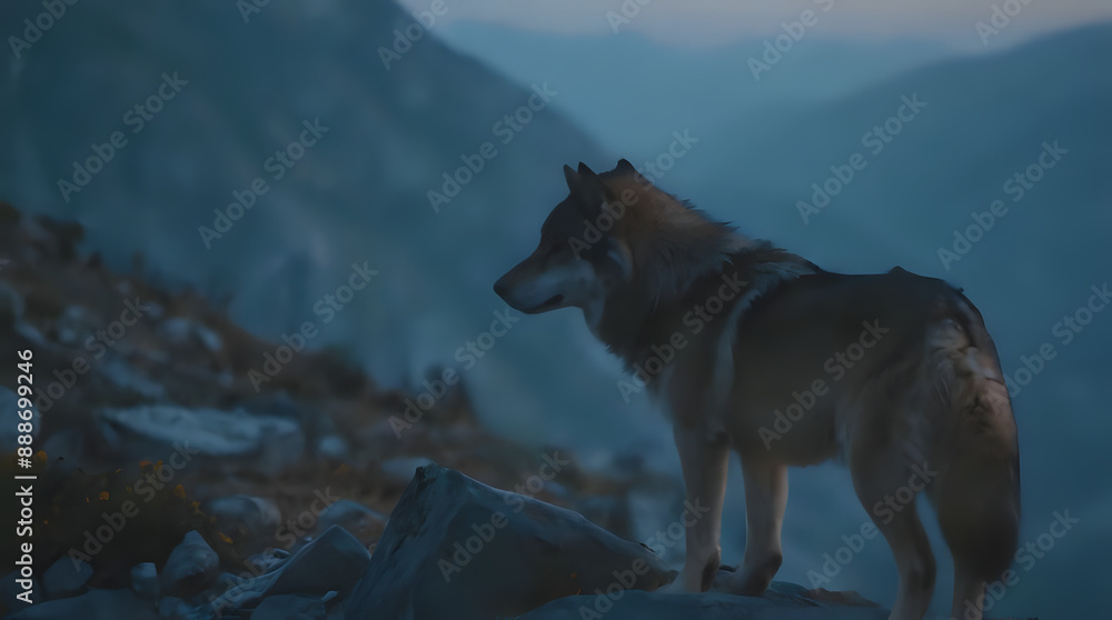 Obraz premium wolf in winter