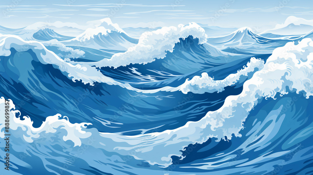 Blue ocean water texture background Blue ocean water texture background