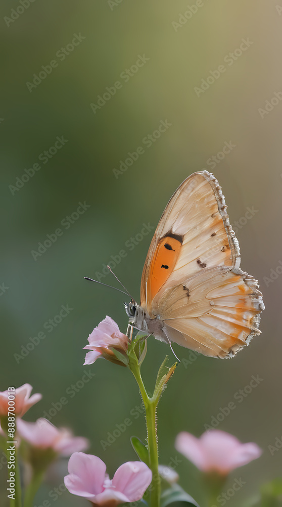 Obraz premium butterfly on flower