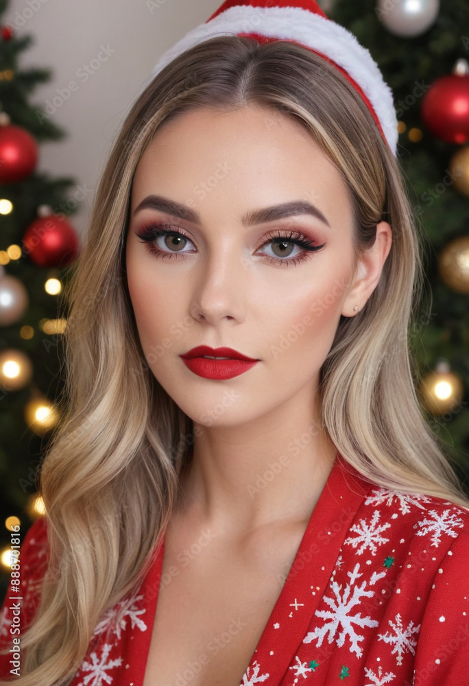 A social media user posting a tutorial on eye makeup with a colorful A social media user posting a tutorial on eye makeup with a colorful