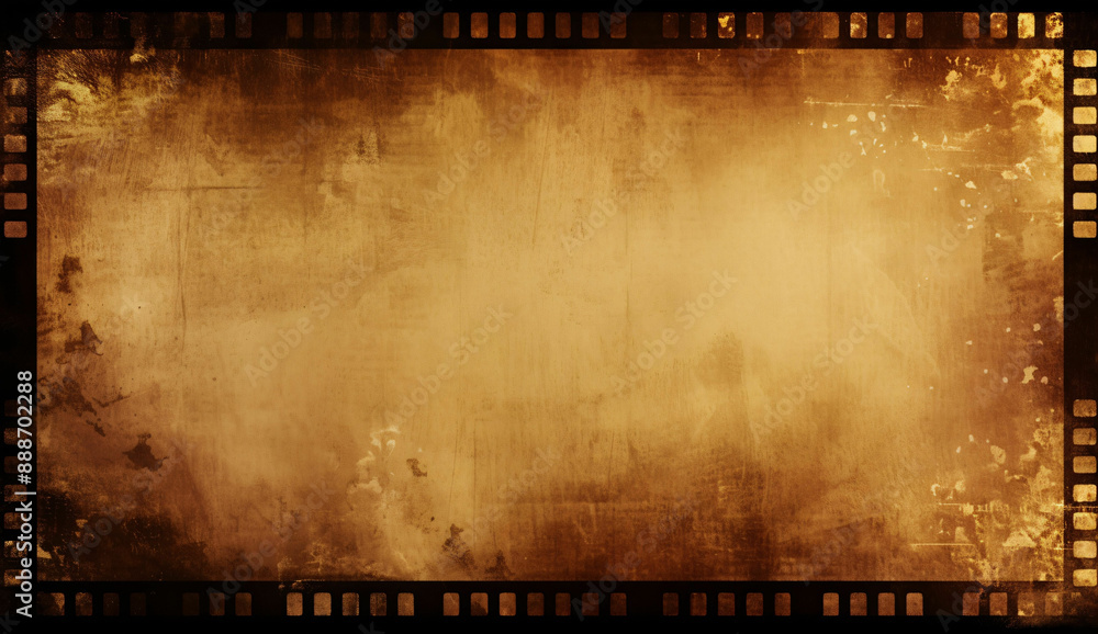 Obraz premium old film with Dusty scratched and scanned texture