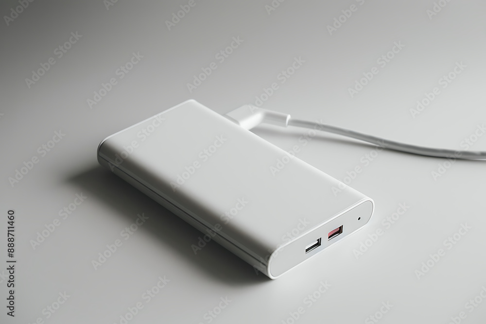 Backup charger isolated on white background. Backup charger isolated on white background.