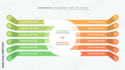 Comparison Modern Infographic Design Template
