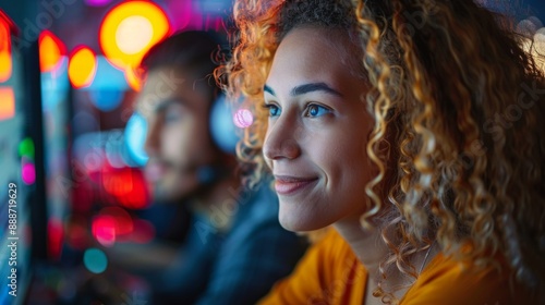 Happy Young Adults and Senior Mentors Collaborating in Technology and Coding Projects