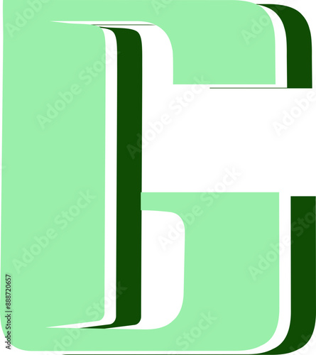 Retro alphabet letter G