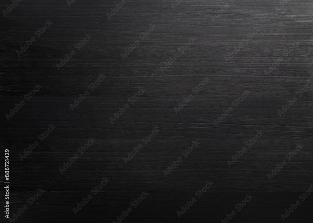 Fototapeta premium Elegant Black Wood Grain Texture Background（微かに木目模様のある黒いシックな背景テクスチャ）