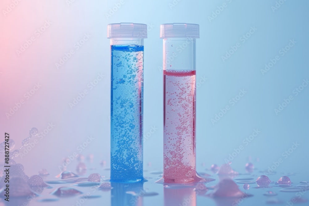 Scientific tube with beauty gel Scientific tube with beauty gel