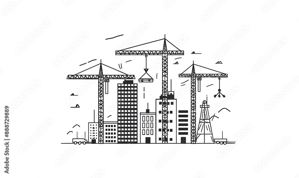 Obraz premium engineering and construction concept.