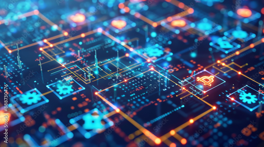 Visual representations of blockchain networks and cryptocurrency transactions. Include elements like digital ledgers, mining operations, and secure digital wallets. Visual representations of blockchain networks and cryptocurrency transactions. Include elements like digital ledgers, mining operations, and secure digital wallets.