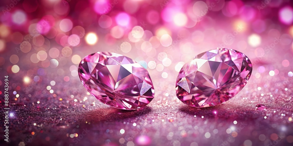 Pink Diamond Sparkle, bokeh, gemstone, jewelry, luxury Pink Diamond Sparkle, bokeh, gemstone, jewelry, luxury