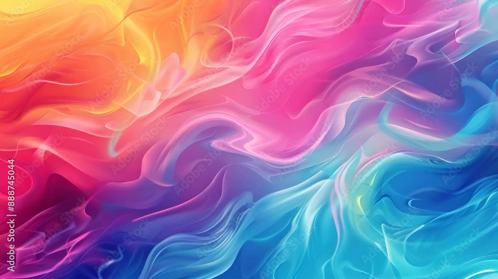 Colorful abstract swirls create a vibrant and dynamic digital painting Colorful abstract swirls create a vibrant and dynamic digital painting