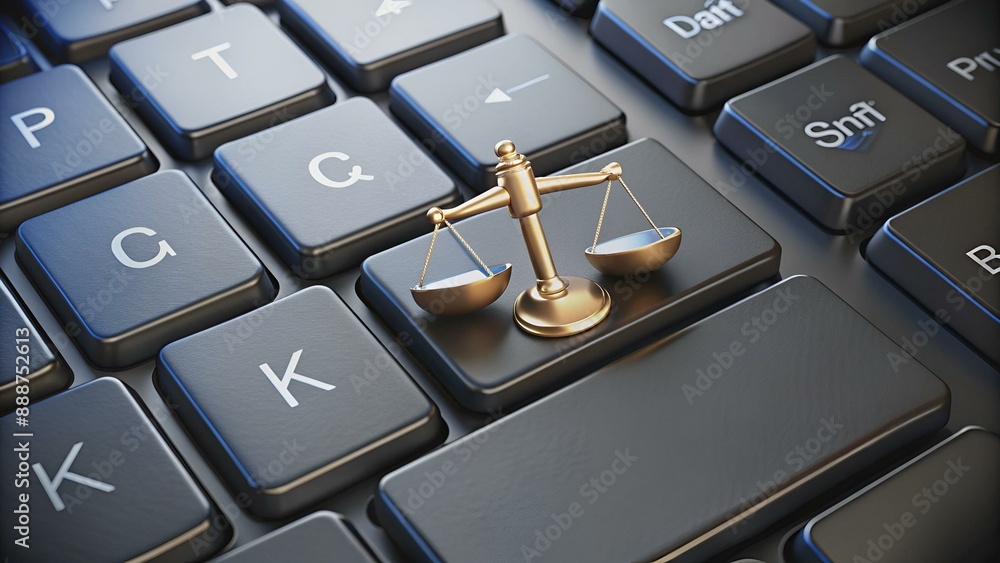 © Alon - Law concept: Registered on computer keyboard background