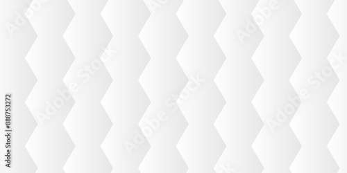 Abstract white hexagon creative grid honeycomb structure mosaic pattern background. luxury minimal technology network abstraction tech digital tile vector wall banner surface polygon background.