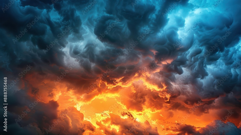 Sunset with Storm Clouds: Dusk settles amid a tumult of darkening skies, where the sun's last rays pierce through heavy storm clouds, painting the heavens in a palette of fiery defiance.
Sunset with Storm Clouds: Dusk settles amid a tumult of darkening skies, where the sun's last rays pierce through heavy storm clouds, painting the heavens in a palette of fiery defiance.