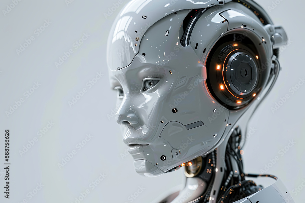 Fototapeta premium AI female assistant