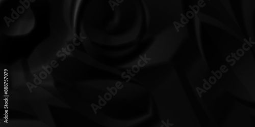 Abstract black crumpled paper background texture pattern overlay. wrinkled high resolution arts craft and Seamless black crumpled paper wrapper backdrop texture.	
