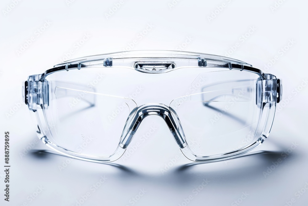 Safety glasses on a white background Safety glasses on a white background