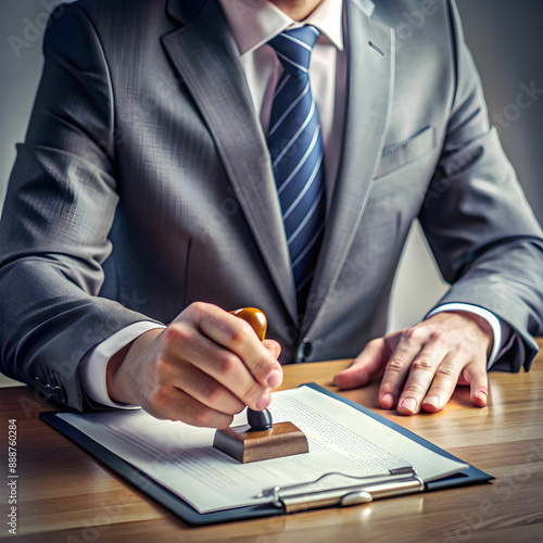 Person using a wax seal on a certificate