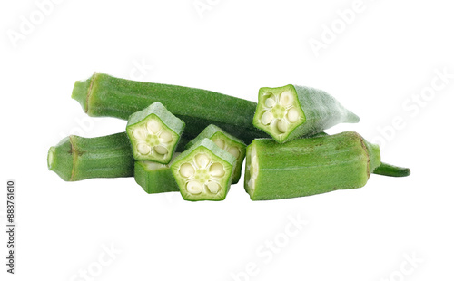 fresh okra or green roselle transparent png photo