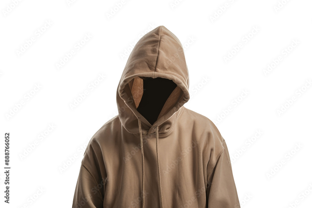 mockup brown jacket with hood isolated mockup brown jacket with hood isolated